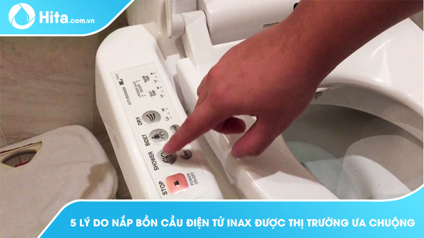 5 lý do nắp bồn cầu điện tử Inax được thị trường ưa chuộng, xem ngay